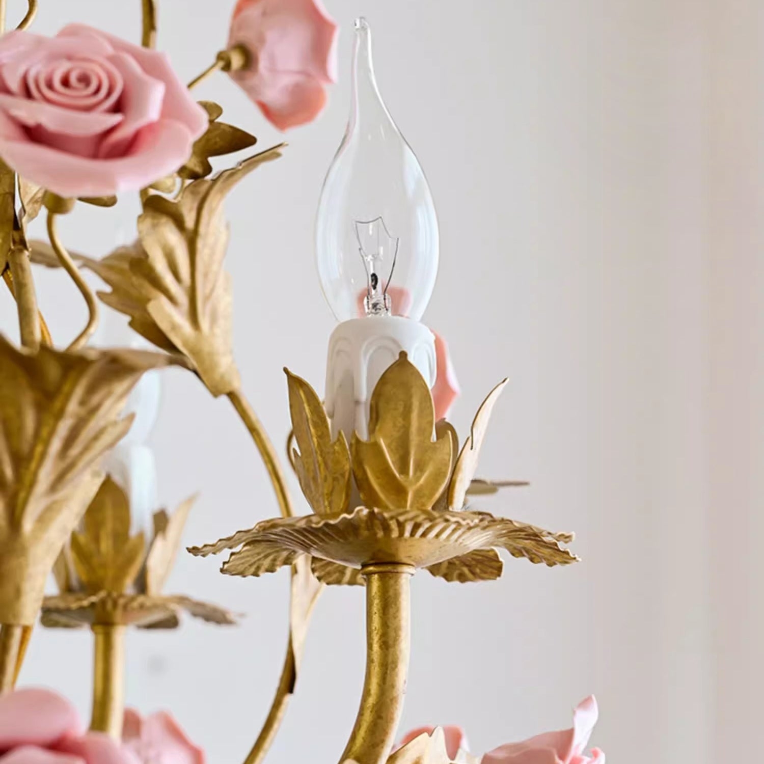 Ceramic Rose Chandelier D673