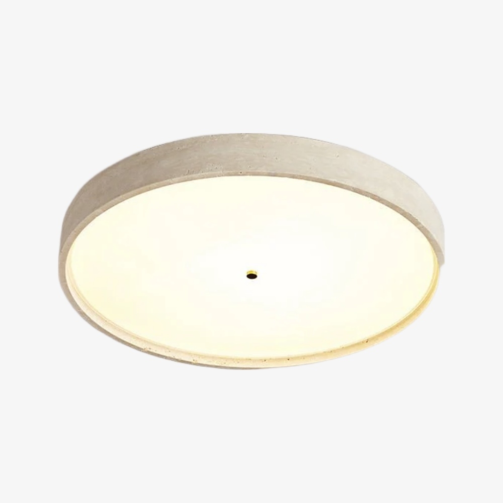 Zenthoris Travertine Ceiling Light Minimalist Flush Mount - Modern Ambient Hallway Lighting K2279