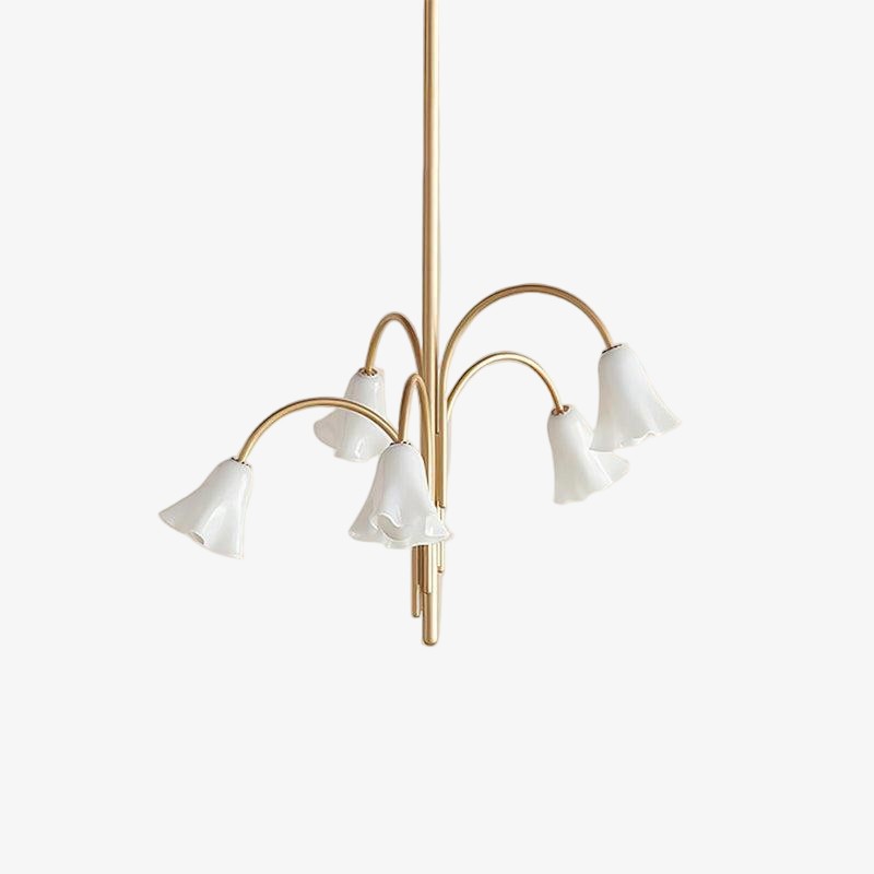 Bellina Artistic Glass Chandelier – Elegant Versatile Vera Lighting K1134