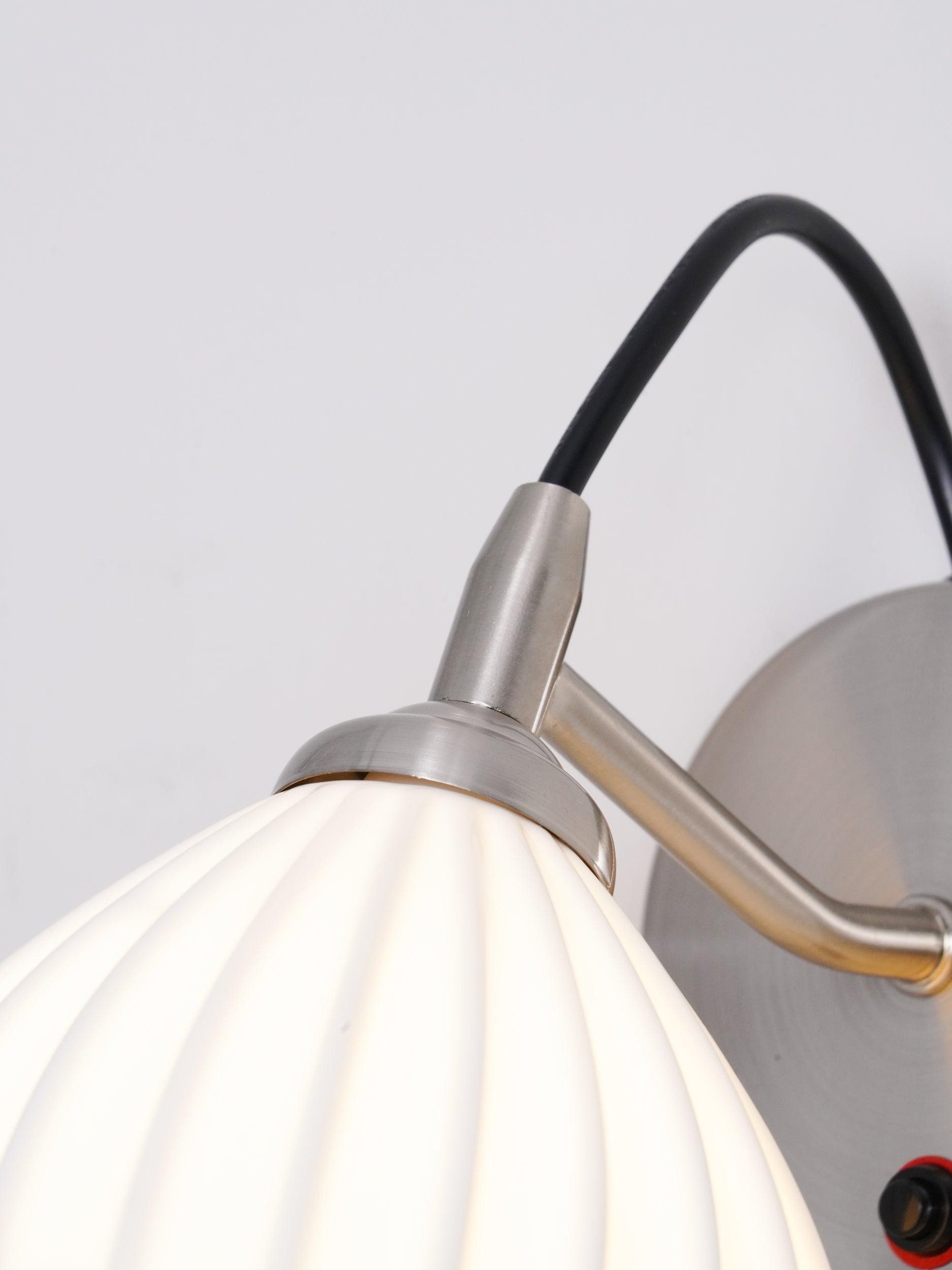 Cream Style Ceramic Ribbed Wall lamp K313