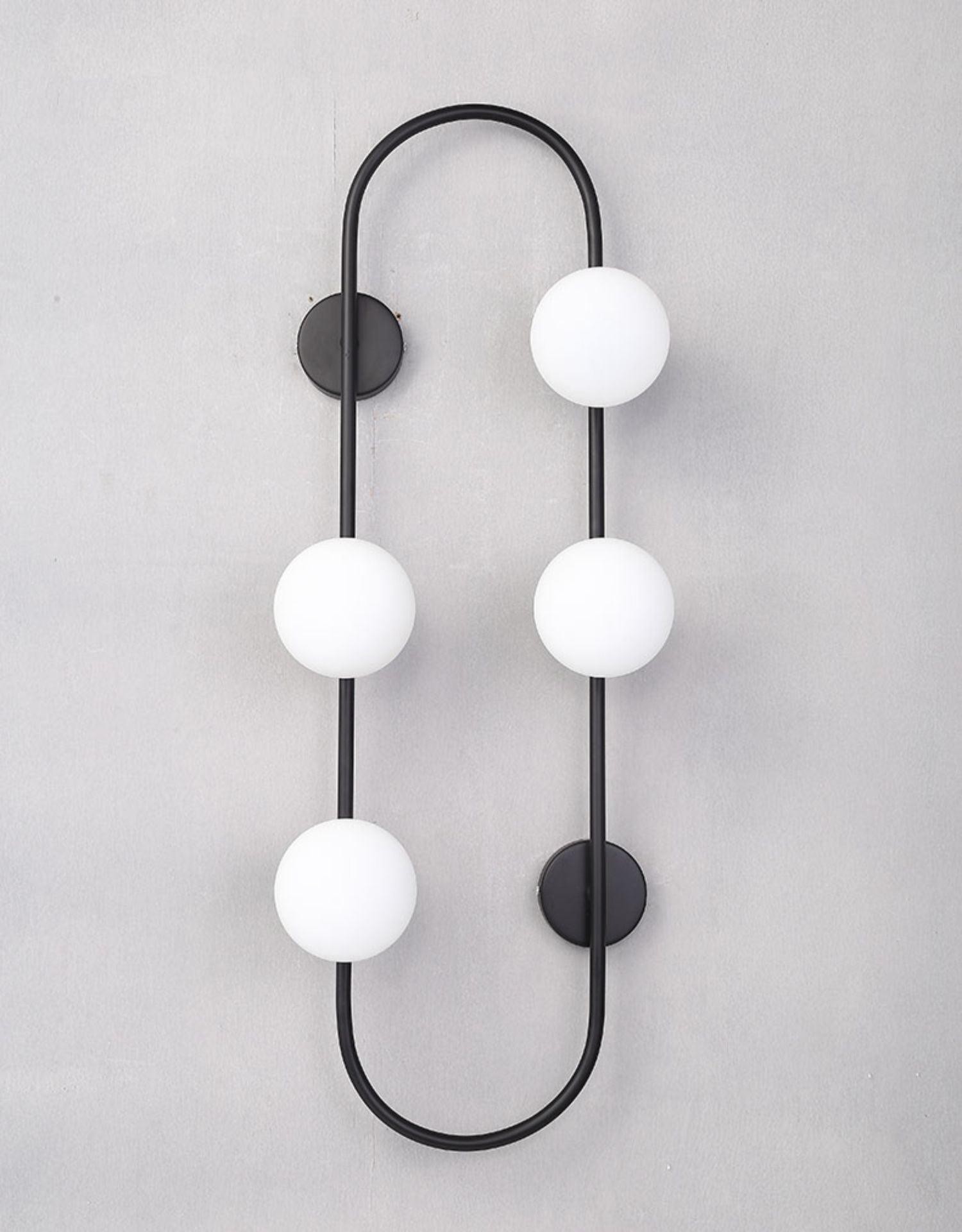 Nordic Modern Geometric Glass Globe Wall Lamp K283