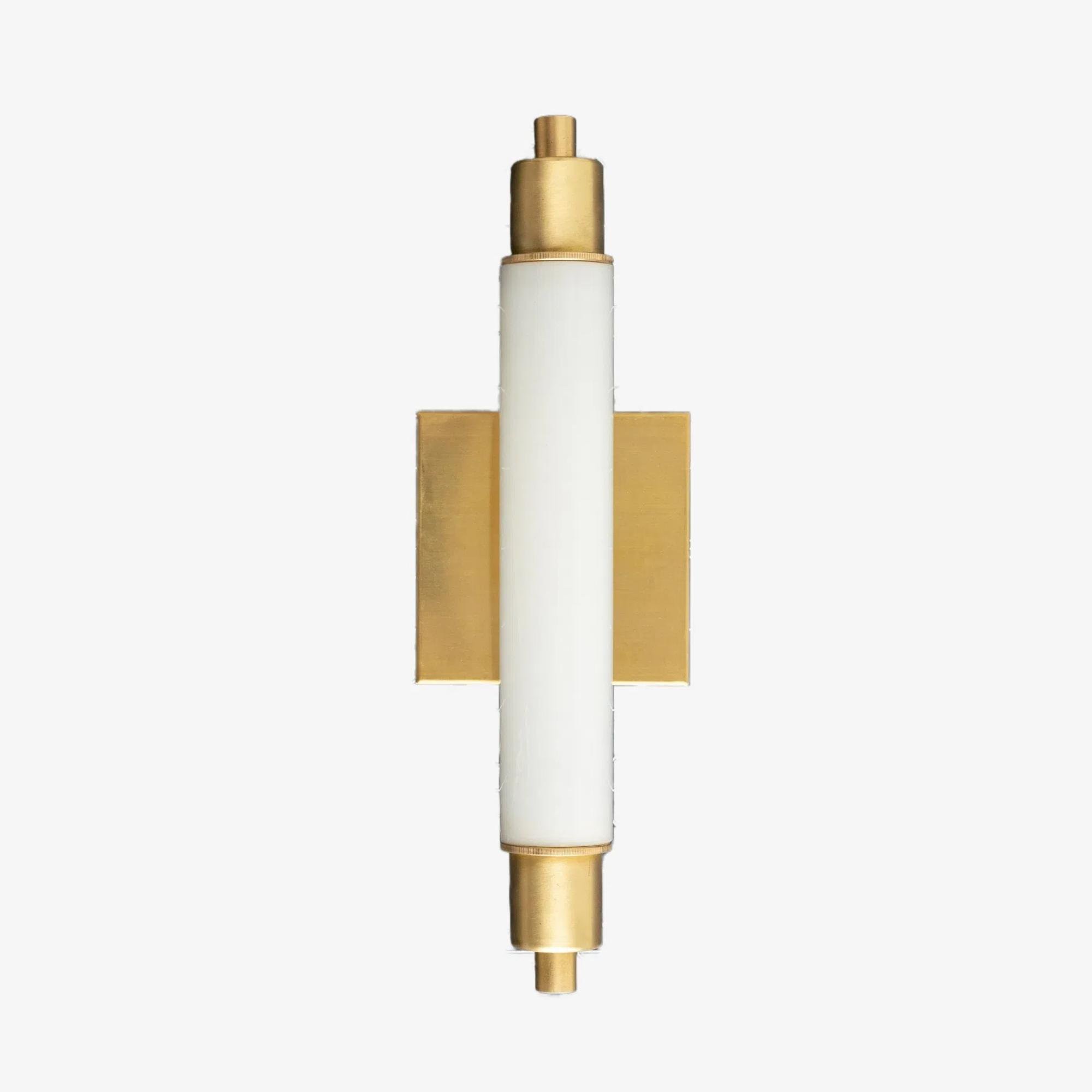 Ornato Luxe Modern Vanity Sconce - Art Deco Wall Light with Cylinder Shade K1520