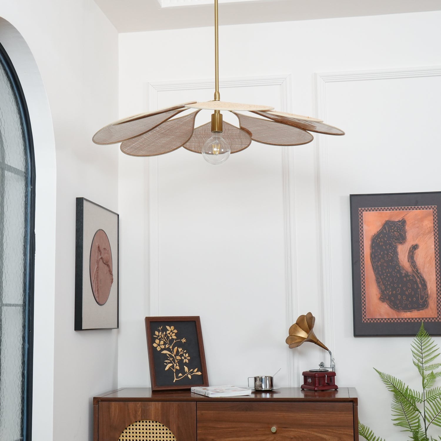 Petals Bloom Rattan Pendant Lamp K588