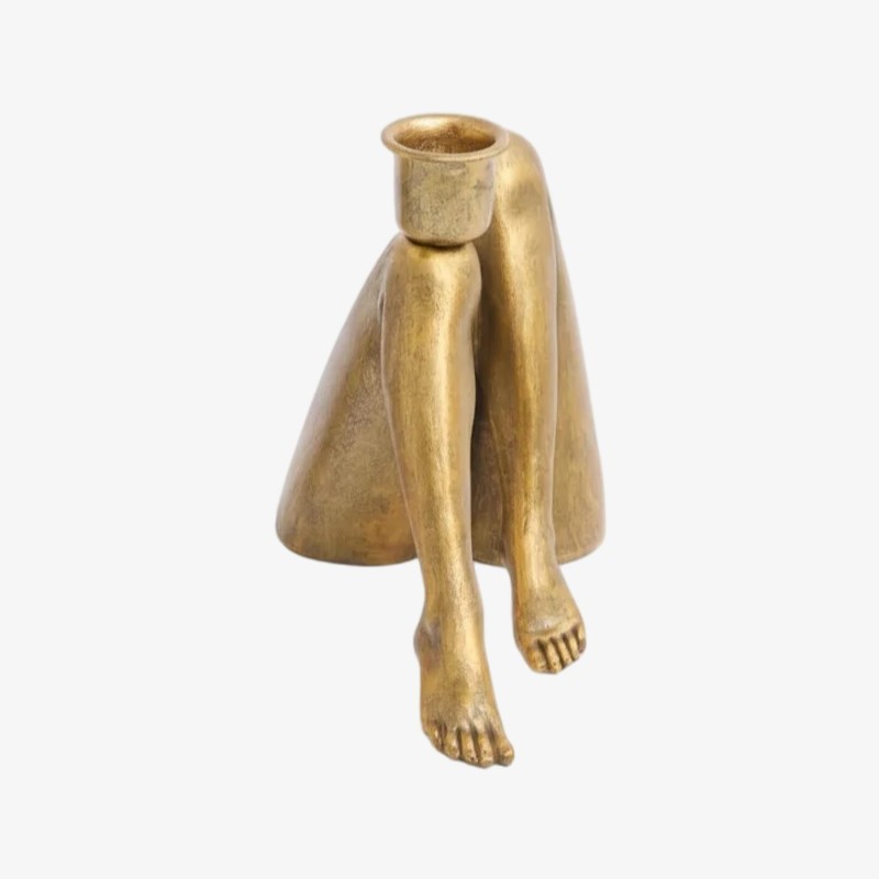 Kickra Sexy Legs Candle Holder - Modern Metal Base for Dining Table and Home Decor K2221