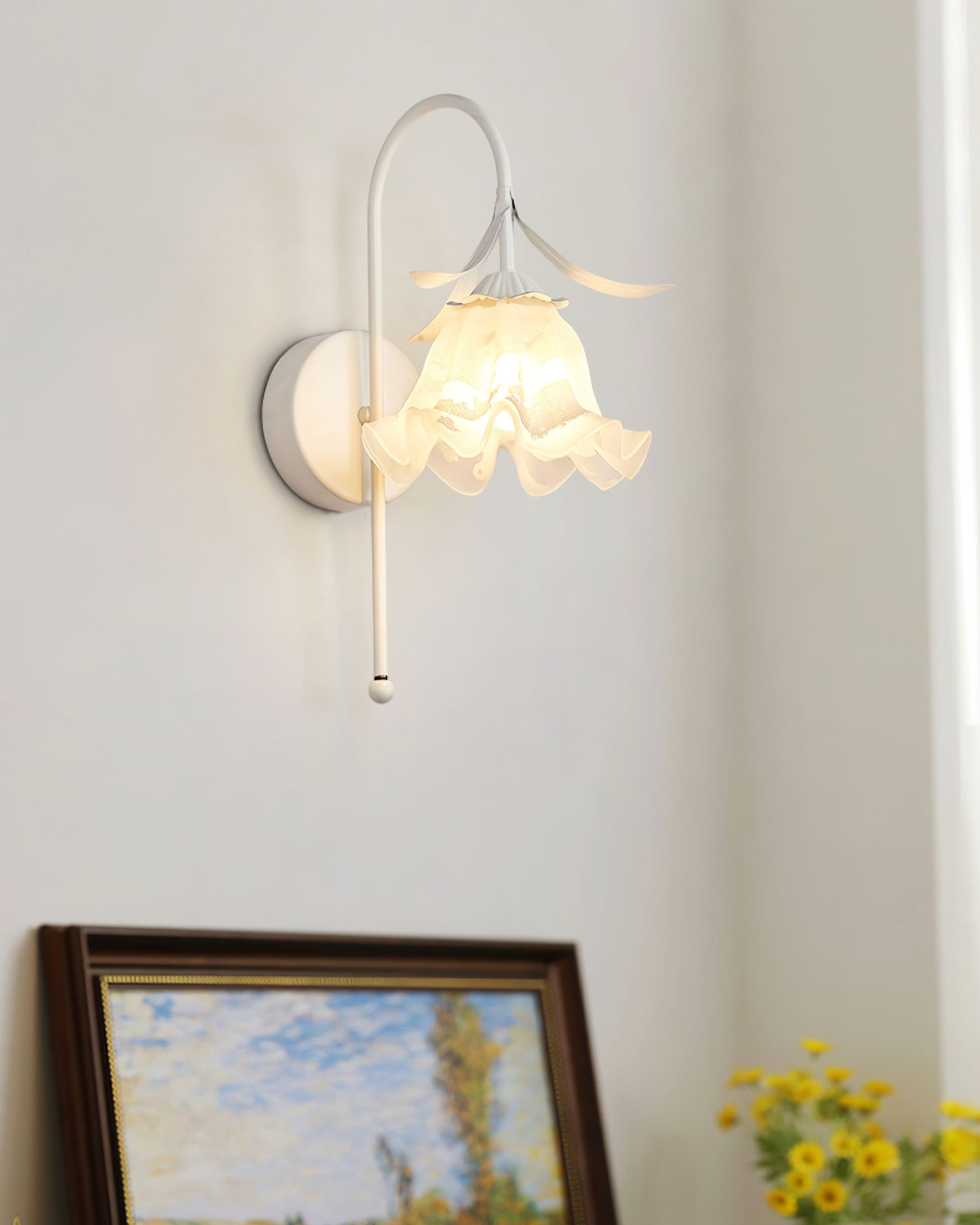 French Cream Style Flower Wall Lamp K474