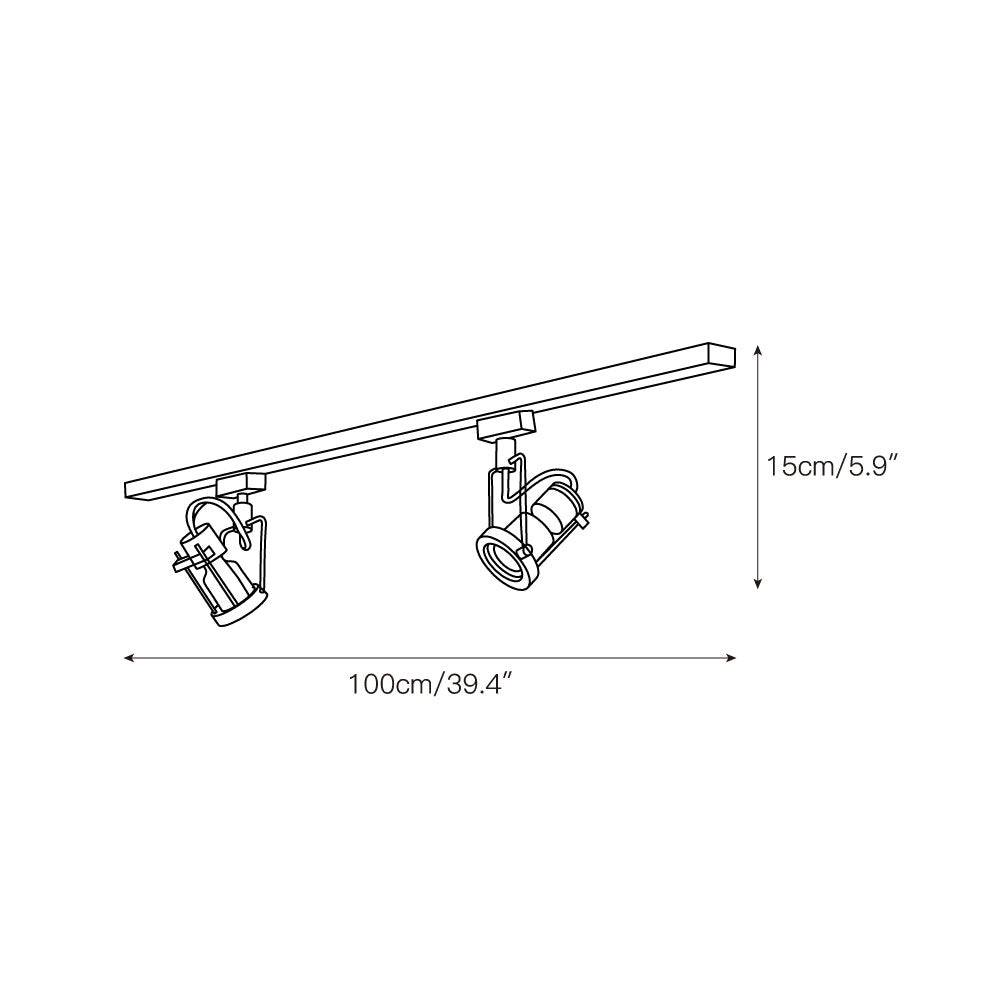 Lucide Industrial Track Ceiling Lights D695
