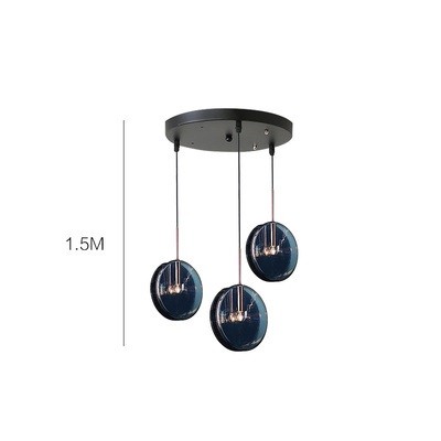 Dark Blue Glass Pendant Lamp