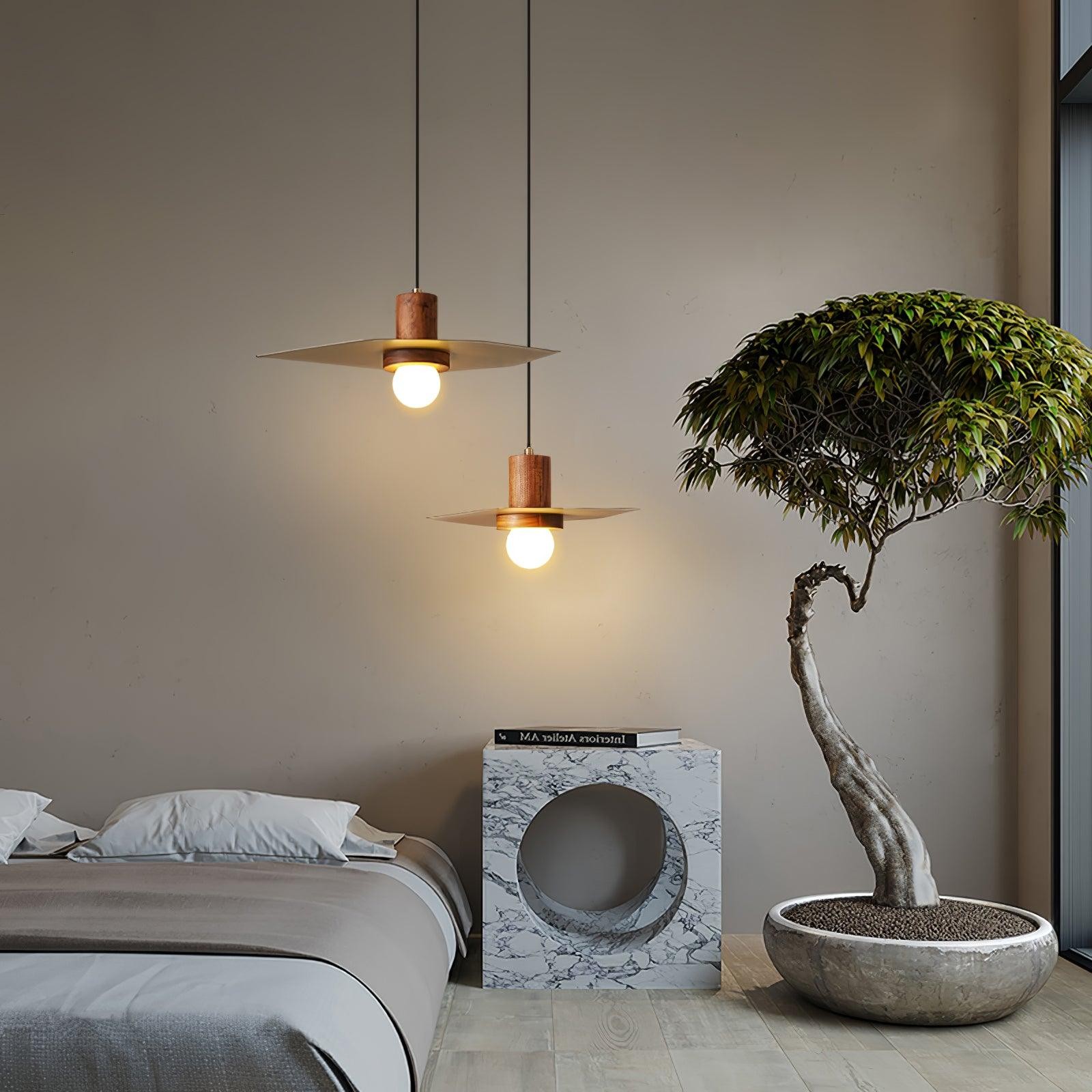 Walnut Copper Jupiter Pendant Lamp K833