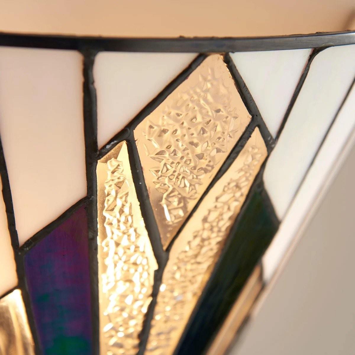 TiffStar Wall Lamp - Vintage Stained Glass for Hallways and Bedrooms K1797