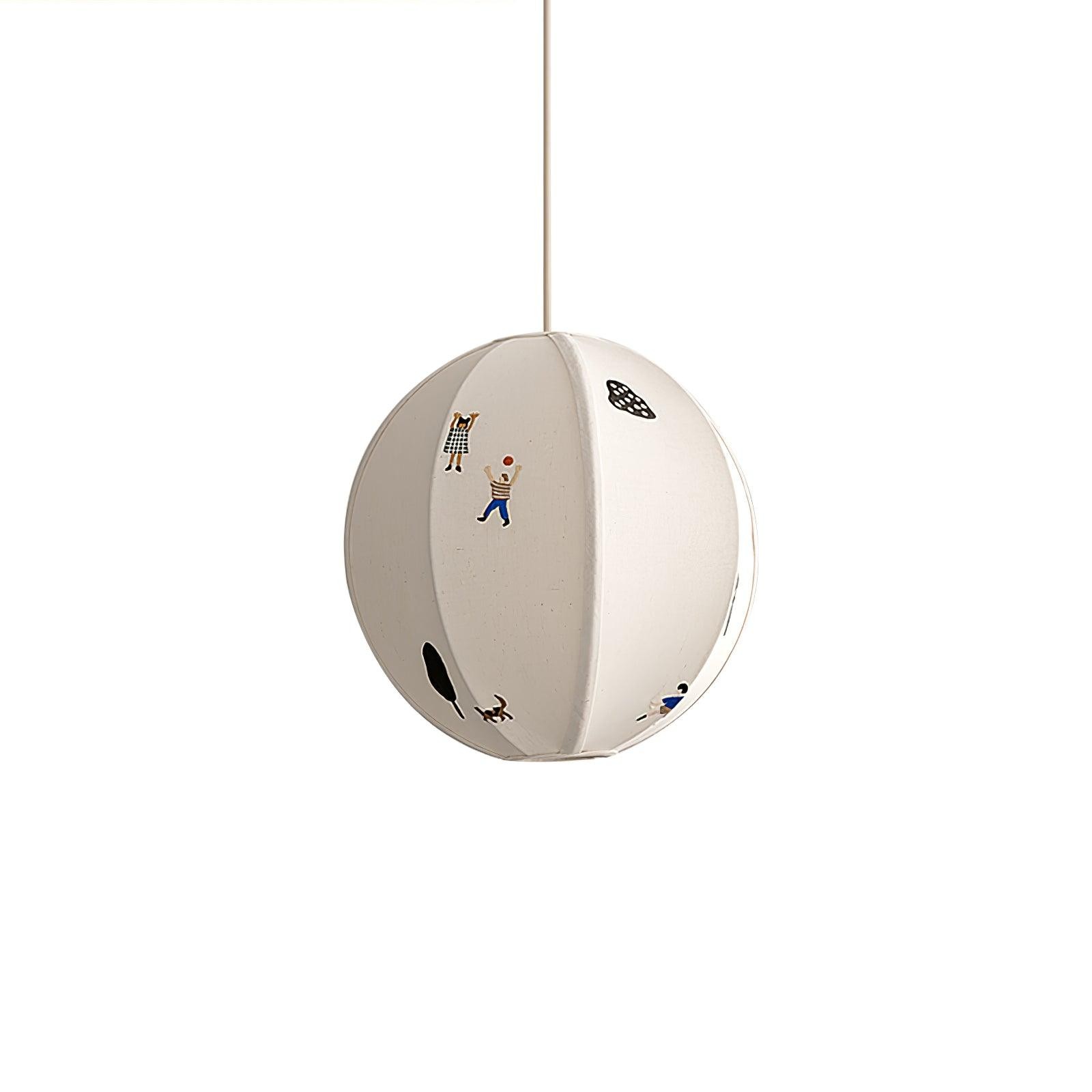 Park Embroidered Textile Pendant Lamp K576