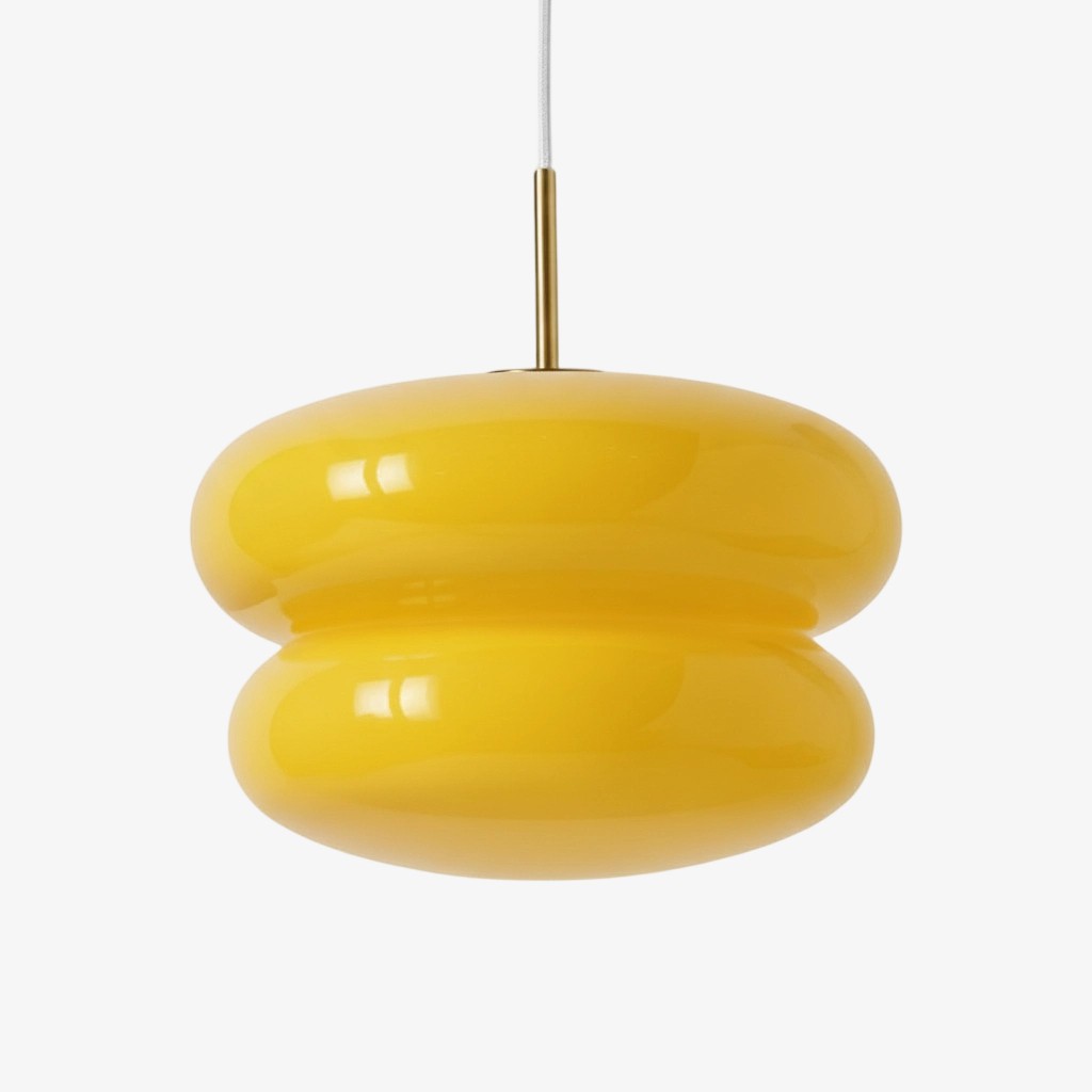 Orra Modern Opal Shade Pendant Lamp – Minimalist Glass Hanging Light For Kitchen or Bedroom K1427