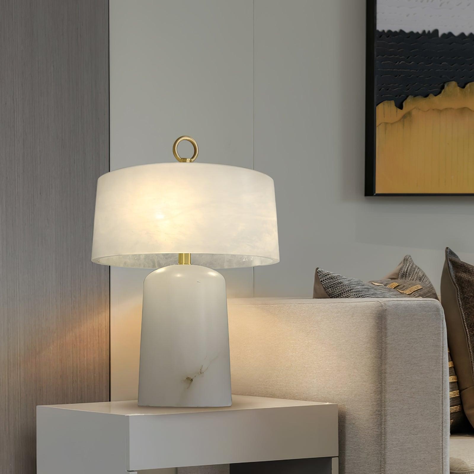 Light Luxury Style Marble Stone Table Lamp K236
