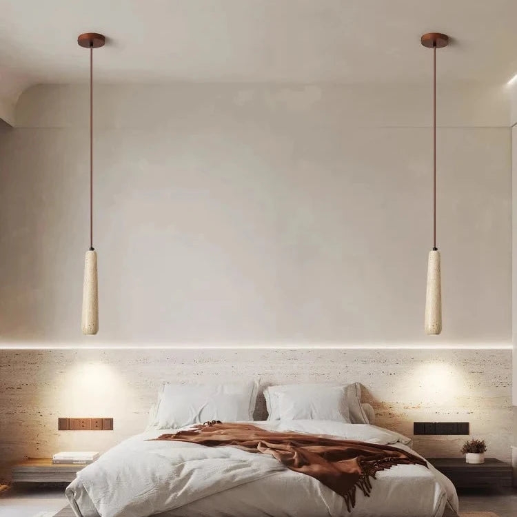 Travertine Tube Pendant Light D922