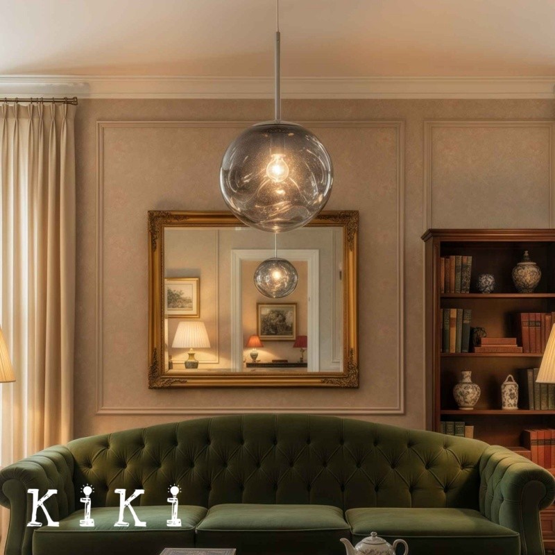 Sleek Glass Lava Pendant Lamp - Modern Lighting Fixture for Dining Area K806