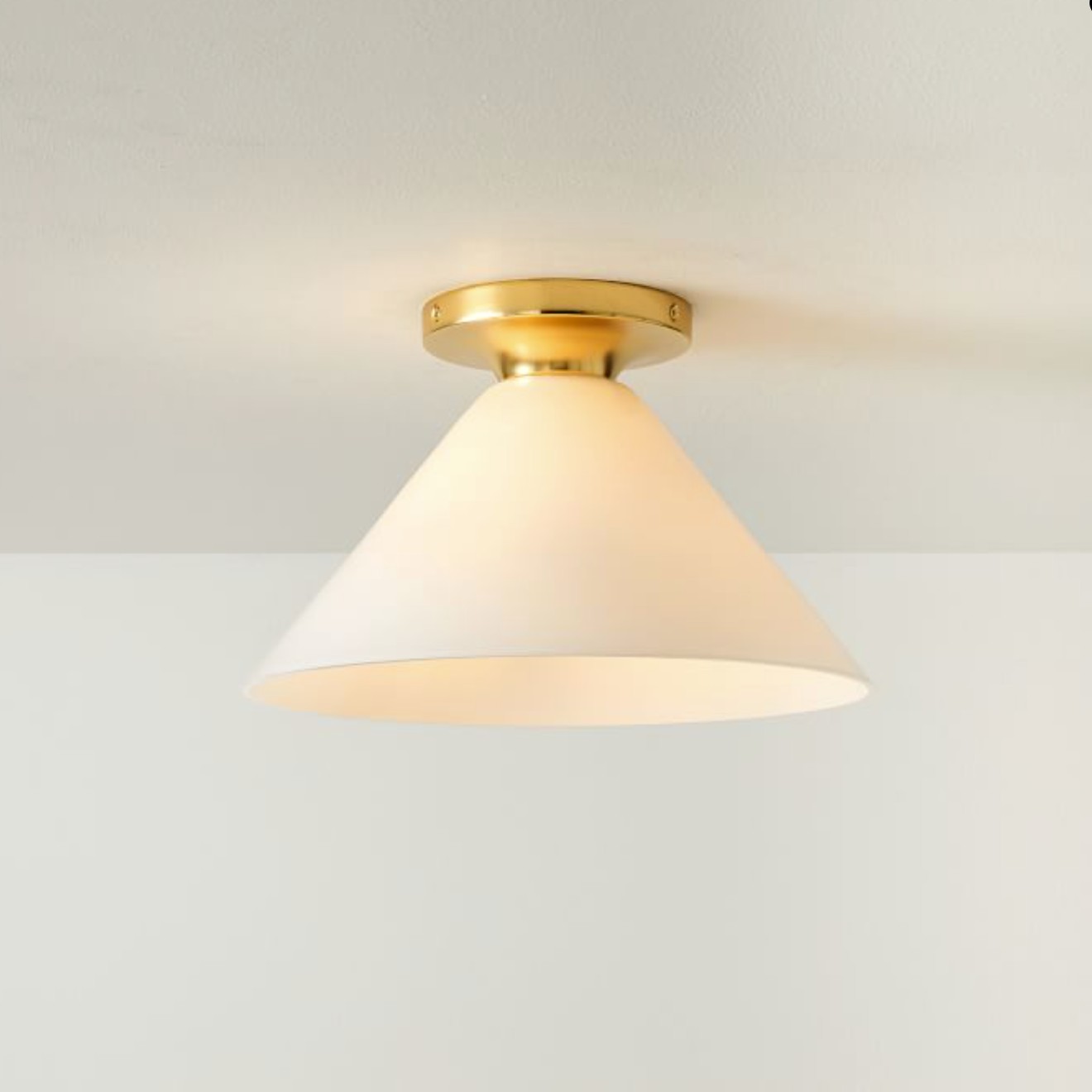 Conica Cone Flush Mount – Glass Ceiling Light for Modern Spaces K1396
