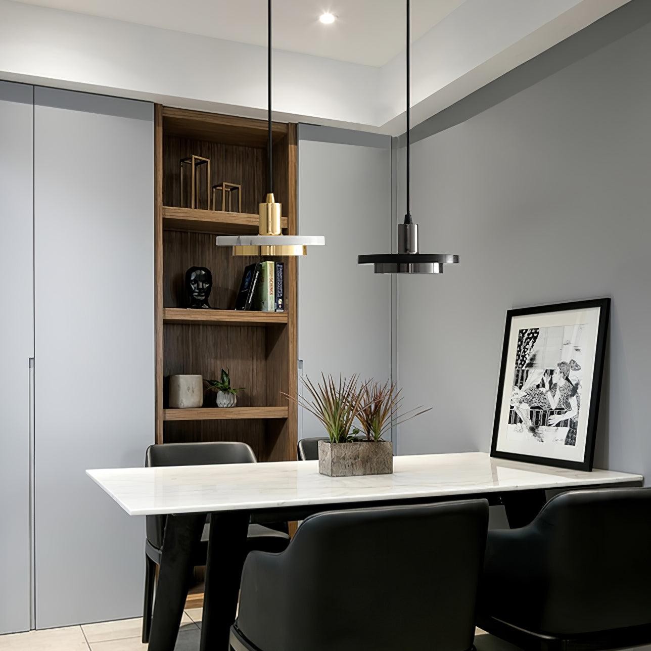 Double Circle Pendant Light K357