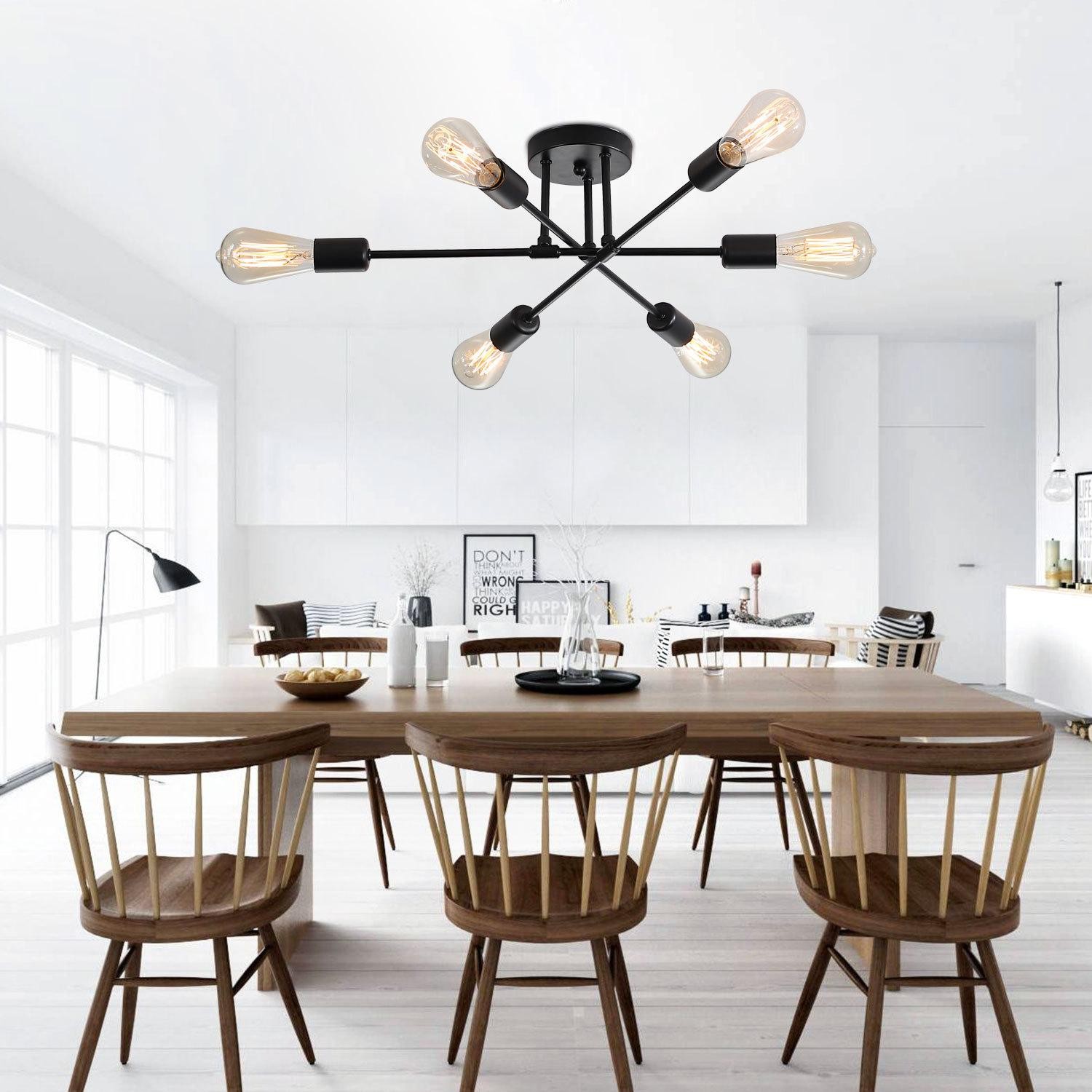 Nordic Semi Flush Mount Sputnik Ceiling Lamp K115