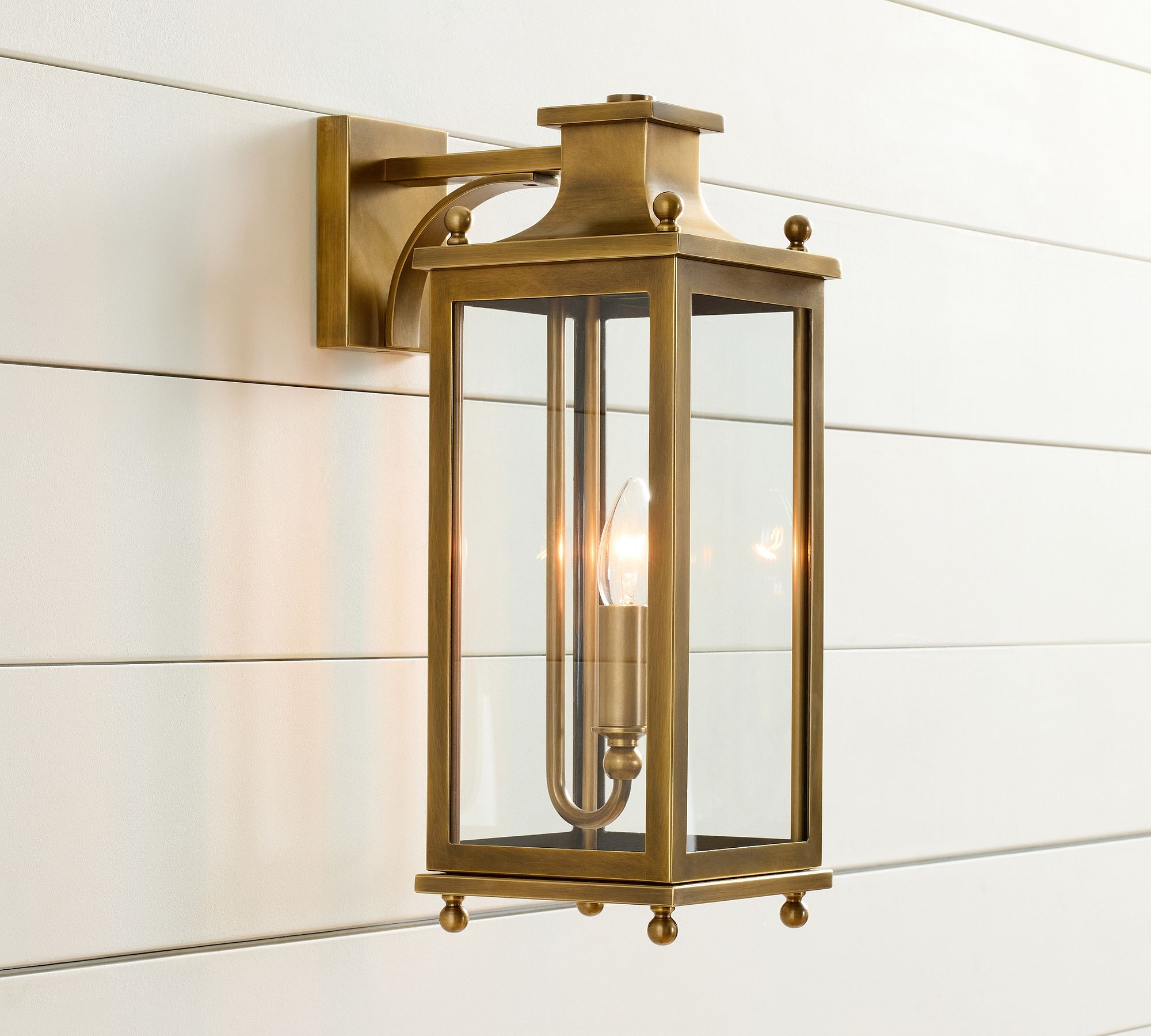 Yolvira Outdoor Wall Light Sconce - Versatile Metal Lantern K1247