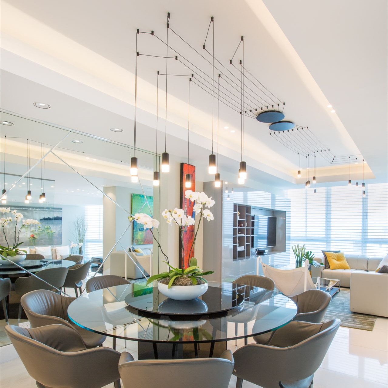 Wireflow Free Form Pendant Light