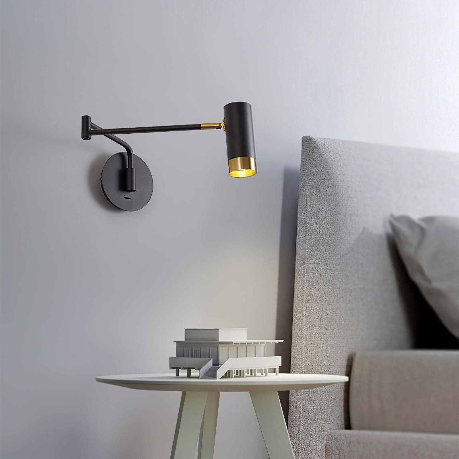 Modern Industrial Telescopic Revolving Adjustable Swing Arm Wall Lamp K627