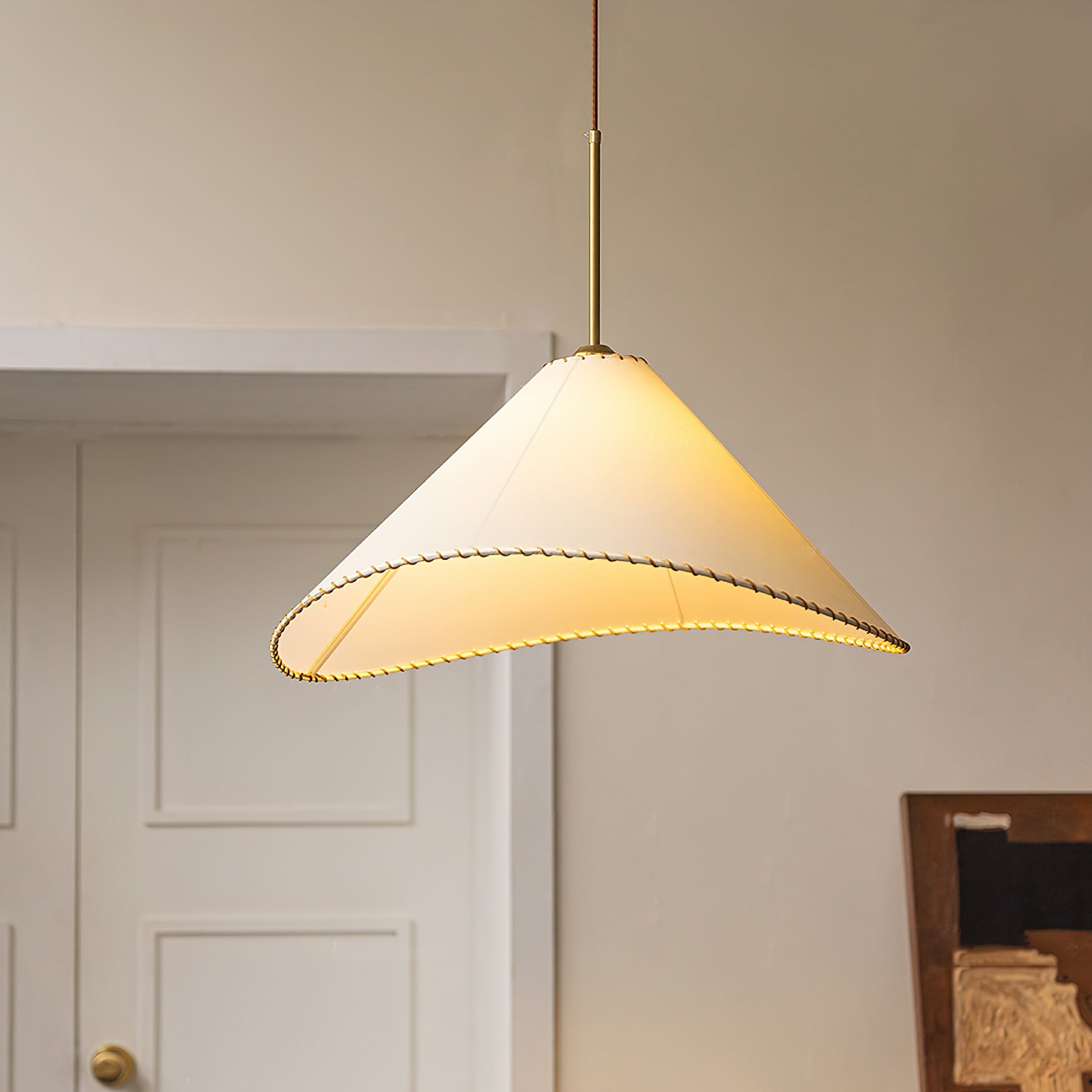 Twisted Shade Fabric Pendant Lamp K733