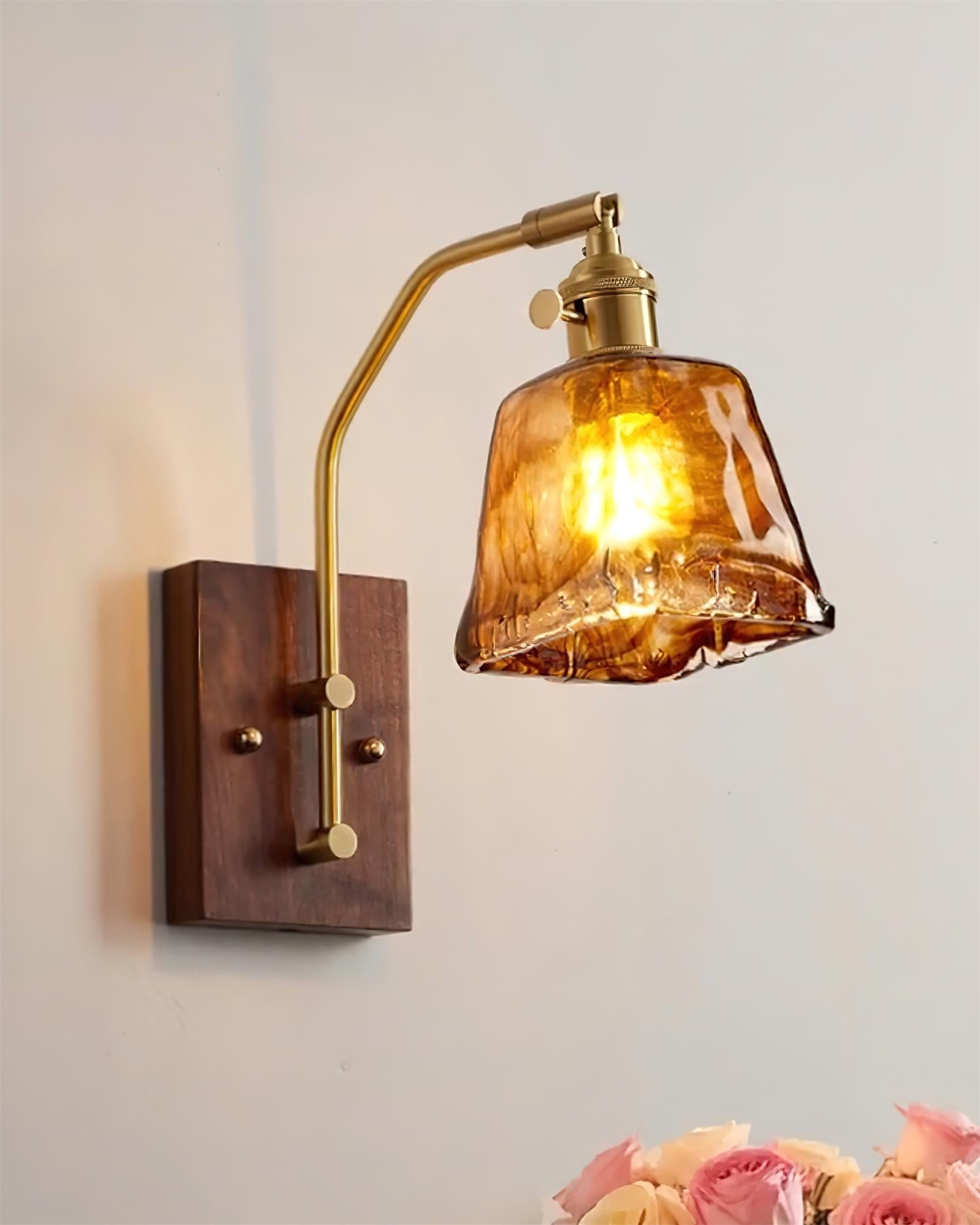 Vintage Morning Glory Shape Wall Lamp K755