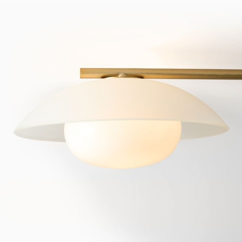 Elorina 3-Light Flush Mount Glass/Metal Ceiling Light - A Stylish Fixture for Modern Spaces K1292