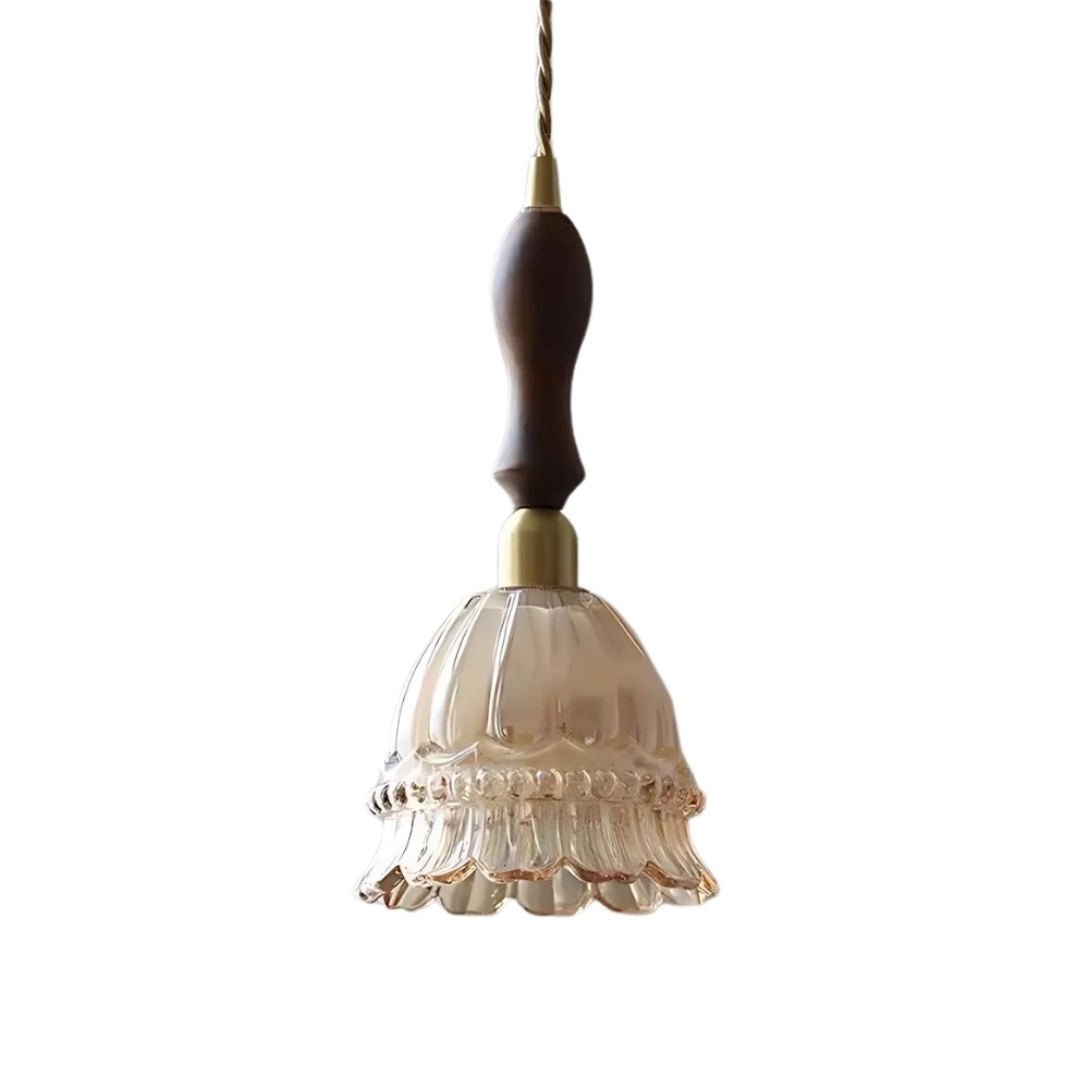 French Pastoral Jellyfish Glass Pendant Light K881