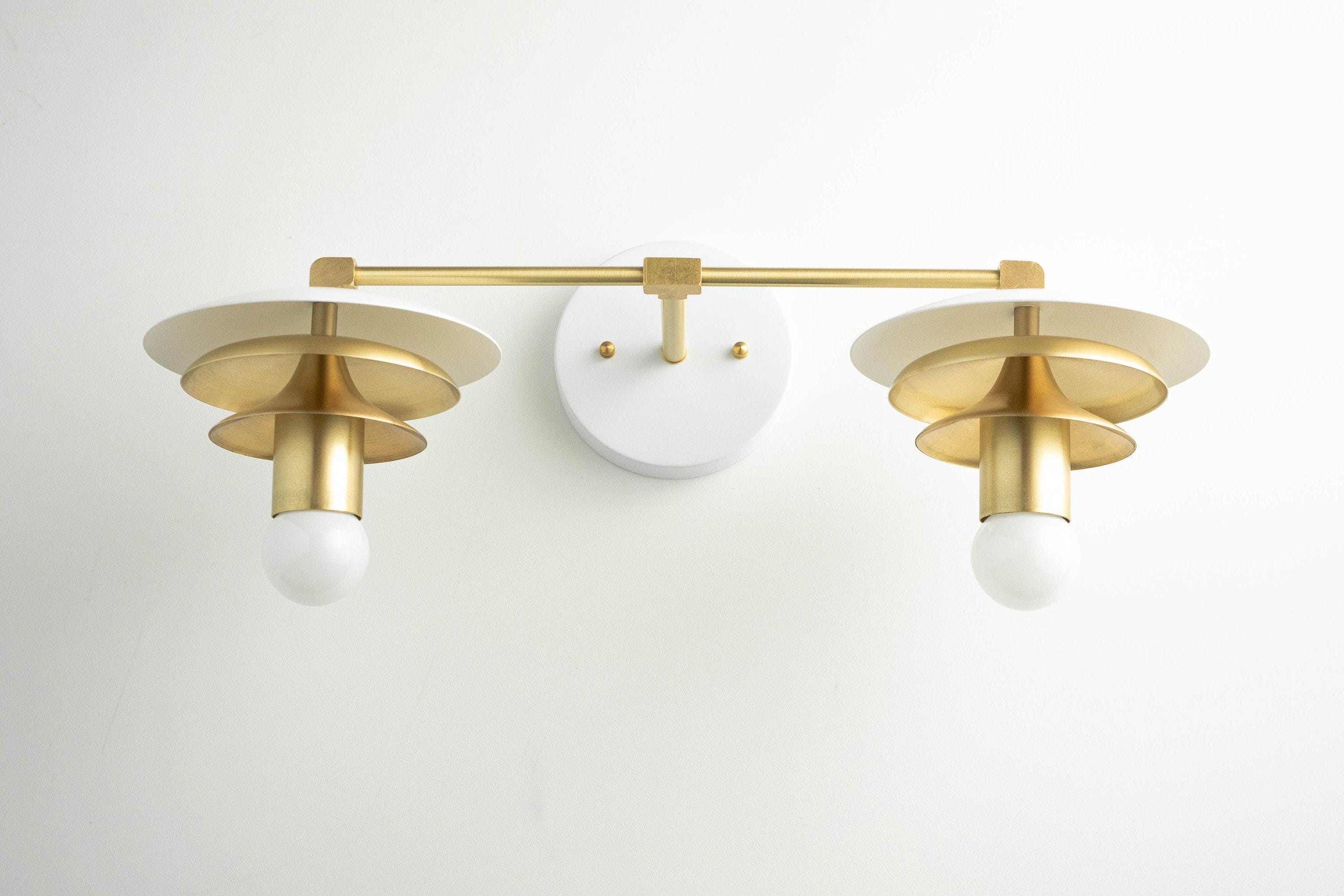 Artivo Layered Brass Vanity Light - Modern Sleek Style Home Bath Accent K1551