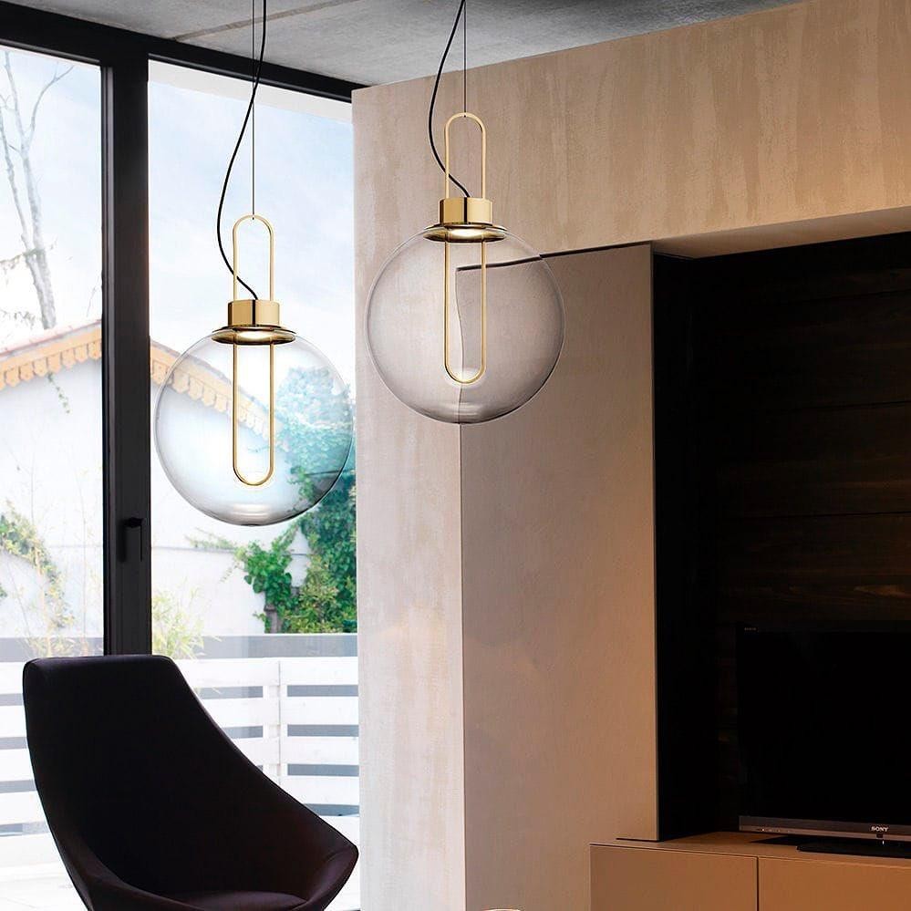 Clear Glass Orb Style Pendant Lamp K560