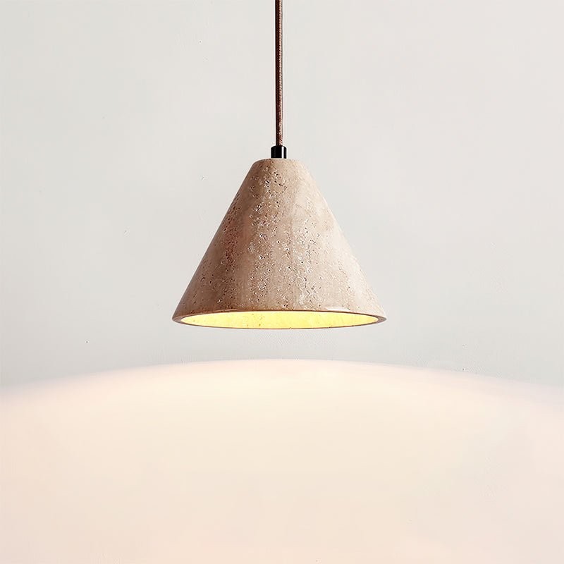 Wabi-Sabi Style Creative Travertine Pendant Light K690