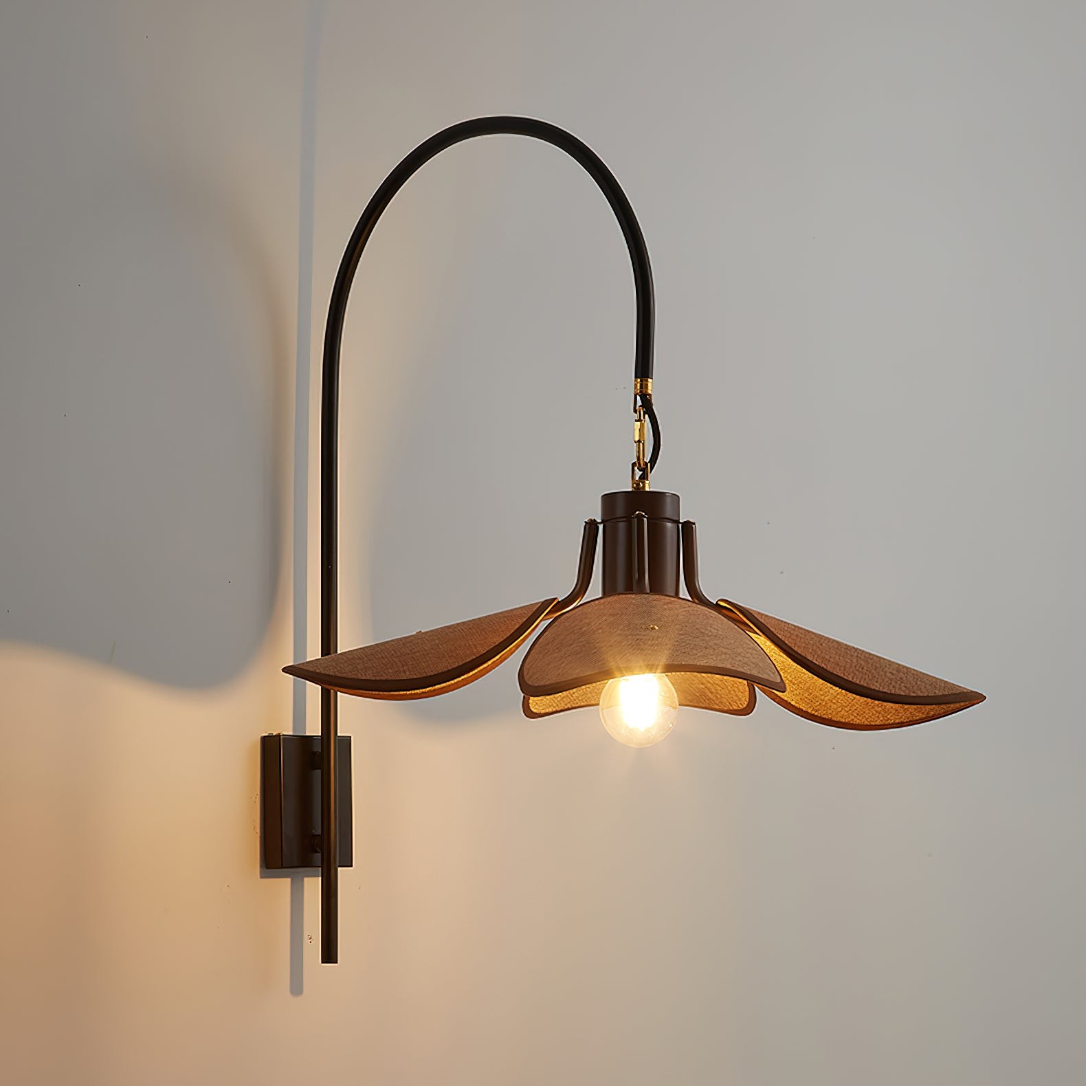 Retro Wabi-Sabi Style Petal Bloom Wall Lamp K587