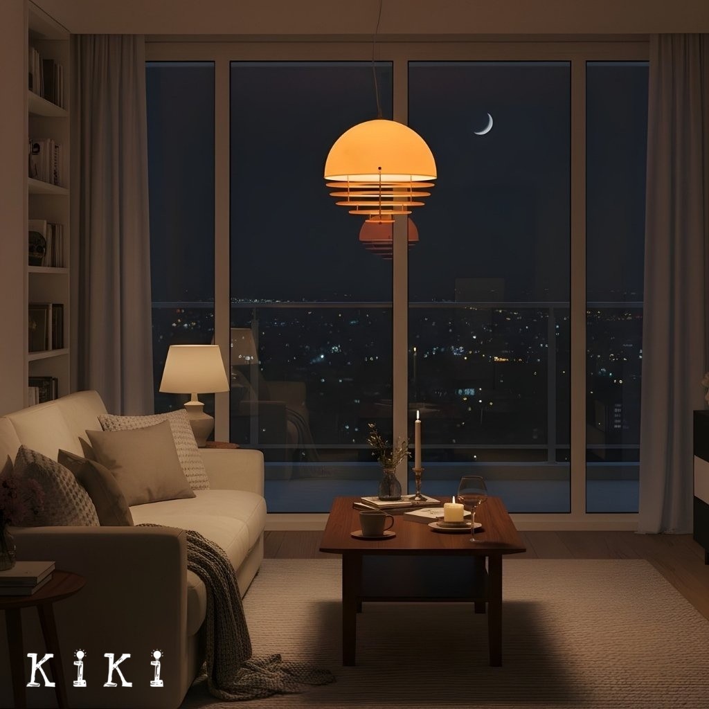 Afterglow Layered Acrylic Bauhaus Sunset Pendant Light - Ambient Pendant Light for Living Area K889