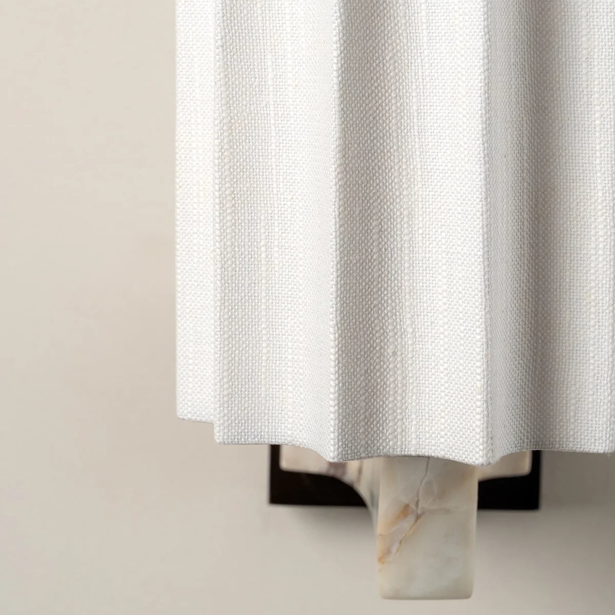 Cavilon Modern Wall Light - Organic Marble and linen shade Lighting for Home Spaces K1679