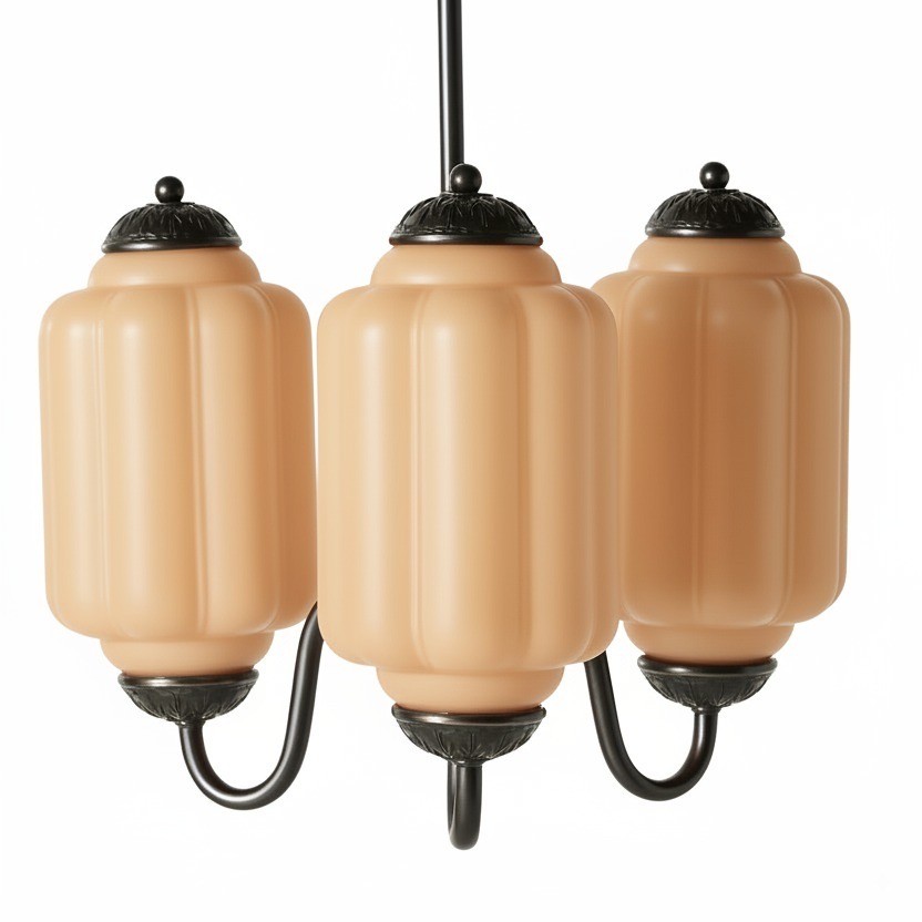 3 Lights Eloise Glass Chandelier for Living Room K947