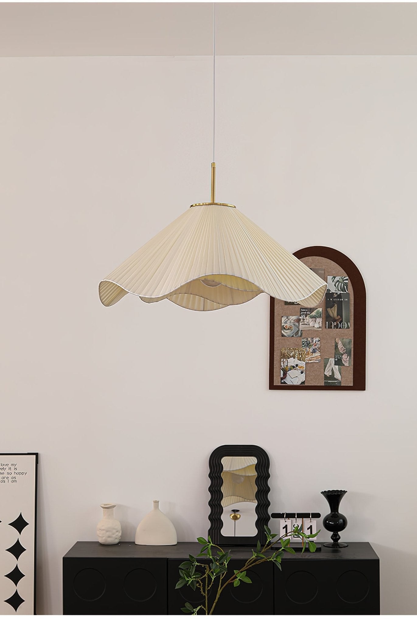 Nordic Cream Style Floral Pendant Lamp K363