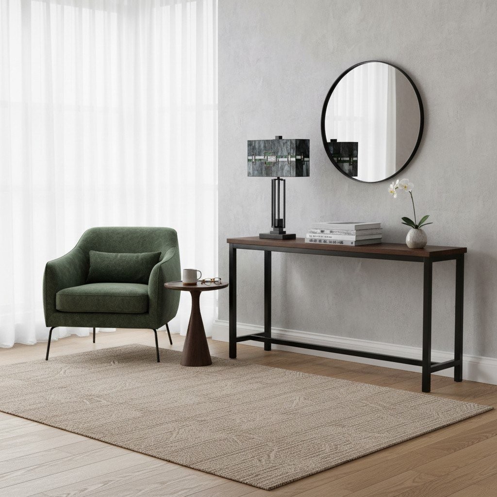 Culletto Stained Glass Table Lamp - Rectangular Geometric Table Lamp for Bedroom and Hallways K1968