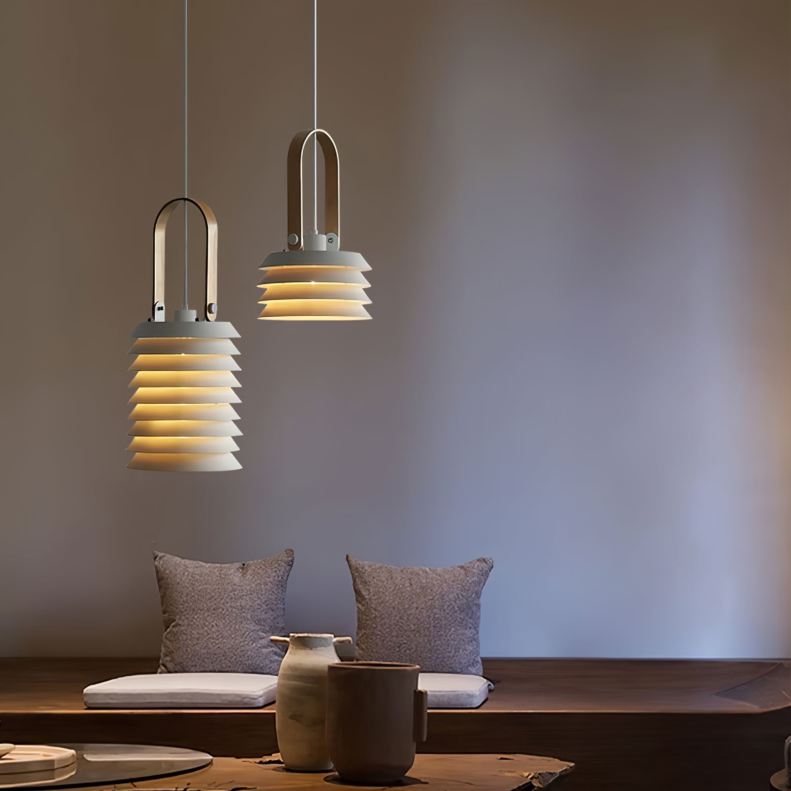 Minimalist Lantern Pendant Lamp D420