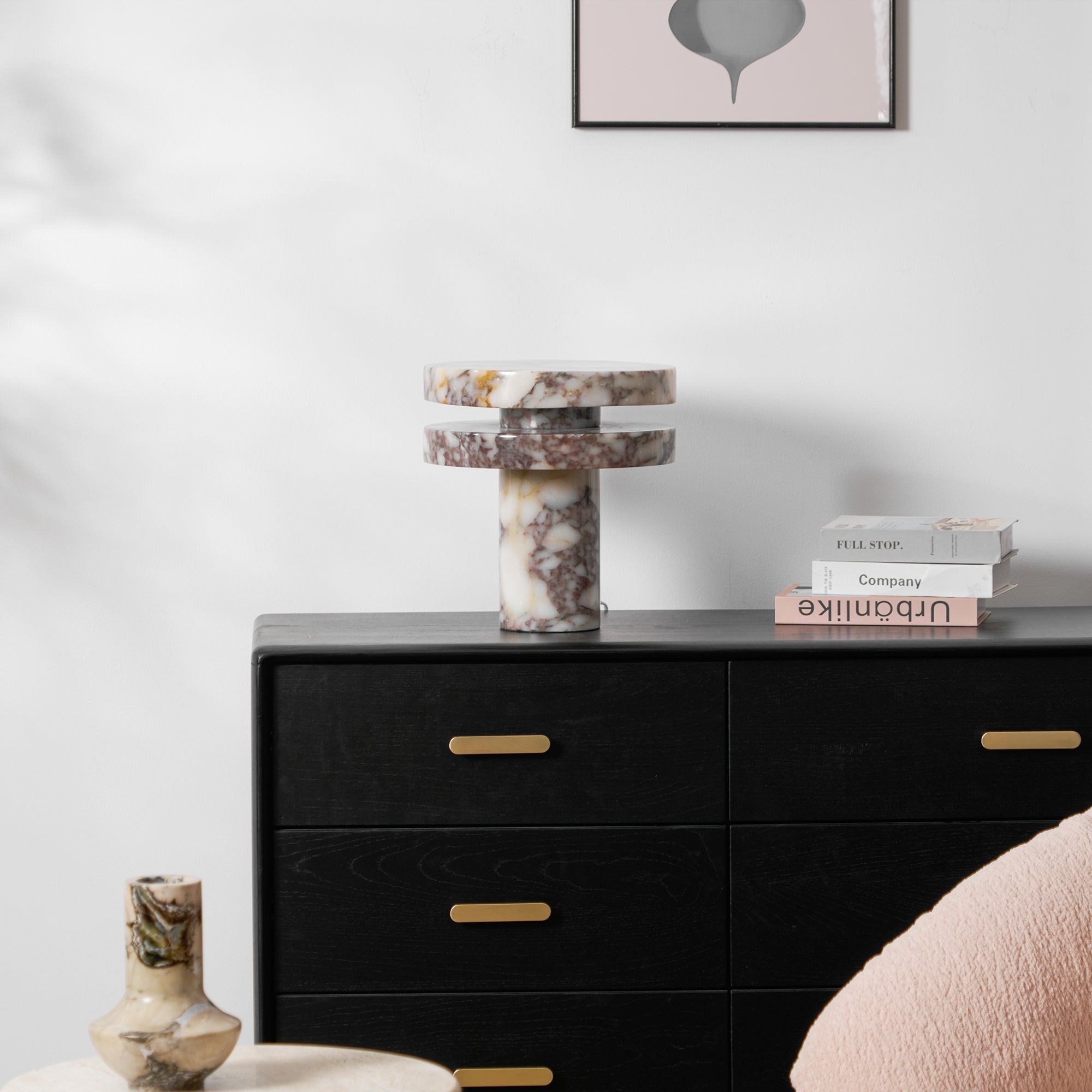 Pillar Marble Table Lamp D567
