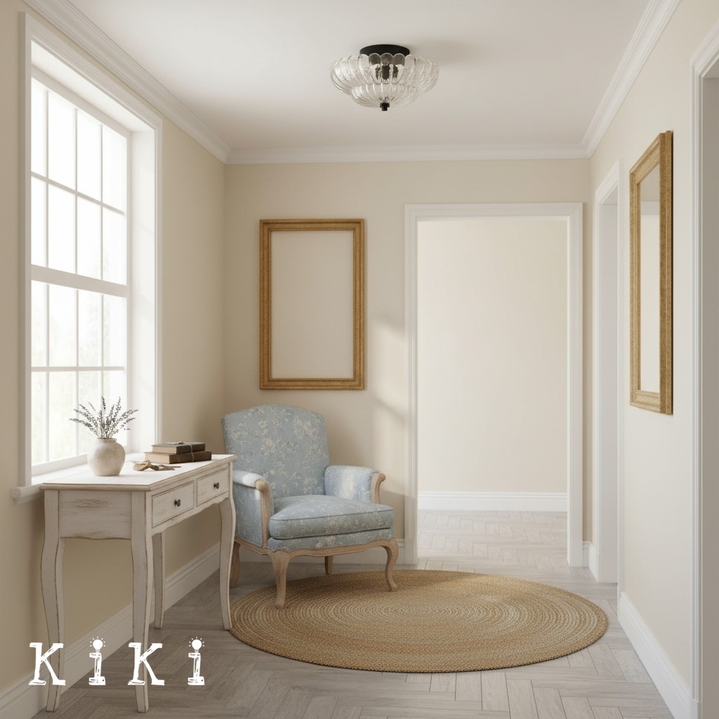 Orilanavo Umbrella Glass Ceiling Light - Contemporary Ceiling Lamp for Entryway K871