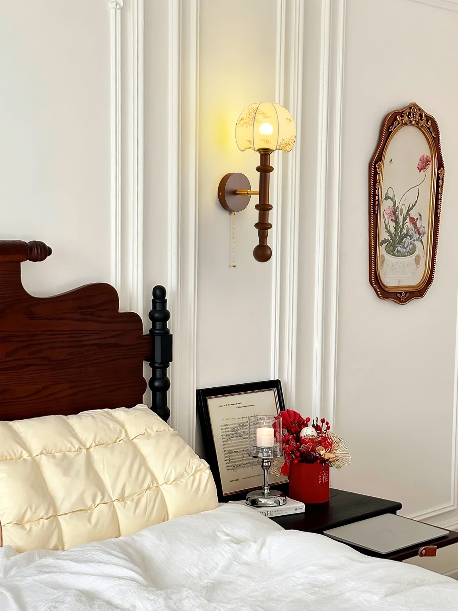 Retro Solid Wood Series Wall Lamp K638