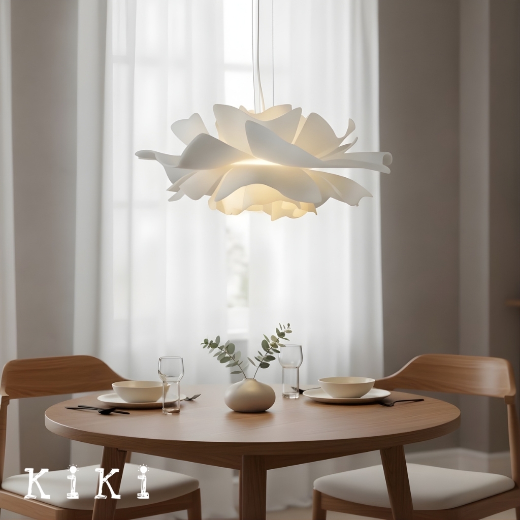 Elegant Flower Pendant Lamp - Modern Lighting for Dining Room and Living Area