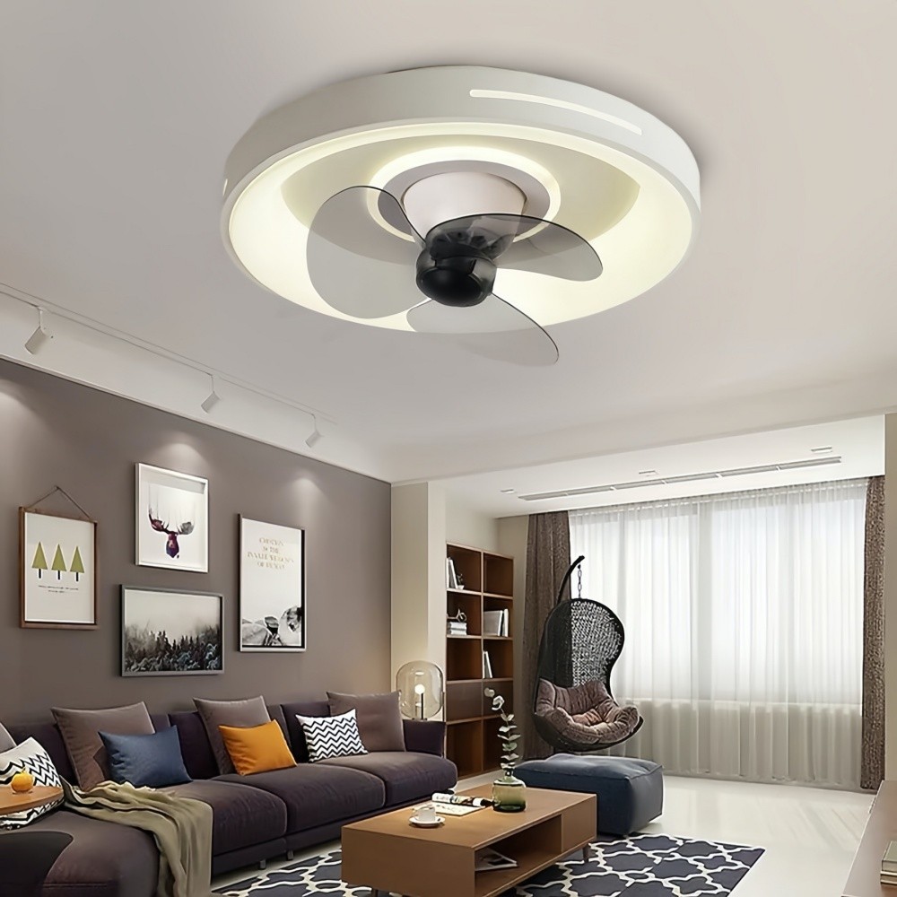 Modern Round Led Slient Ceiling Fan Light K951