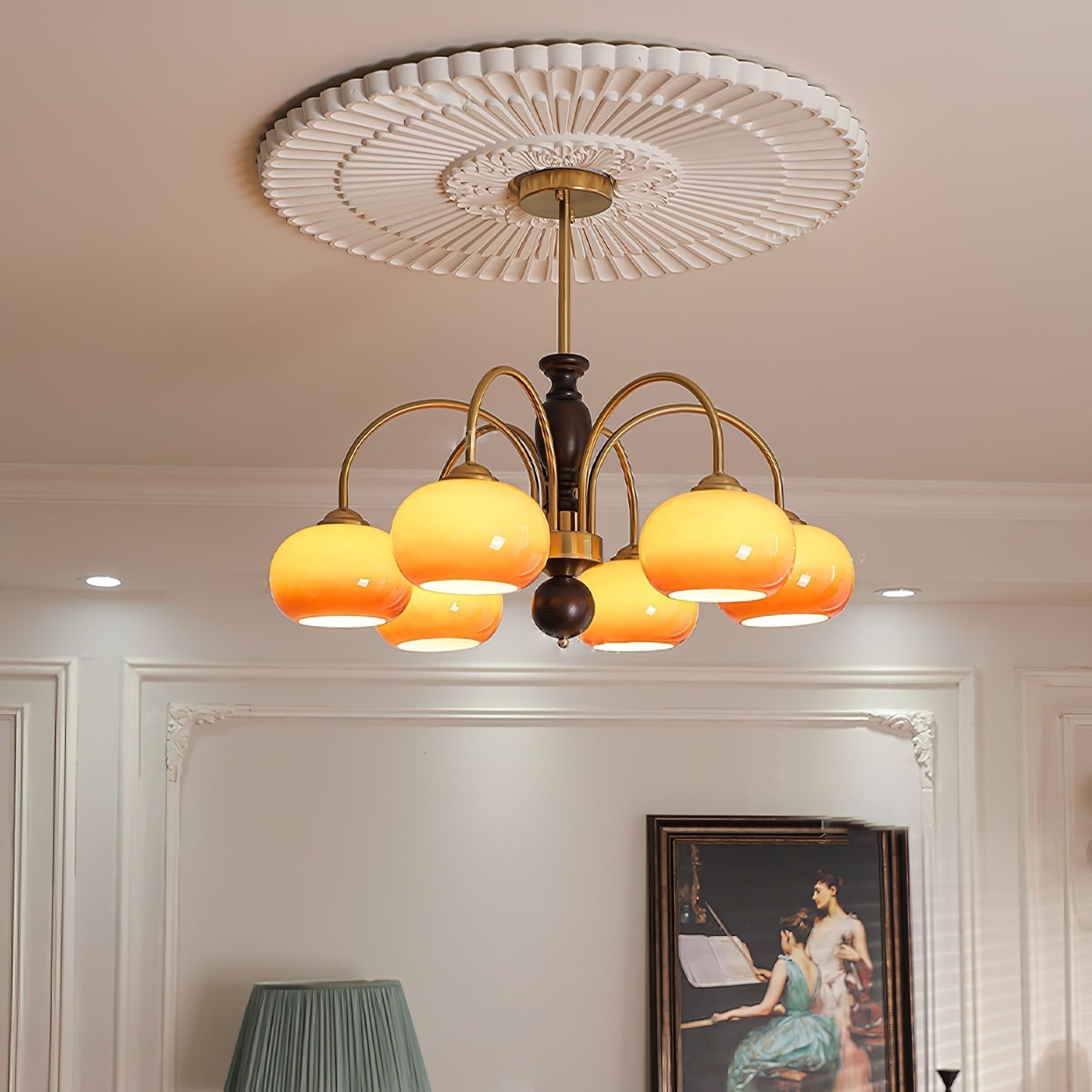 Retro Bauhaus Arch Chandelier K231