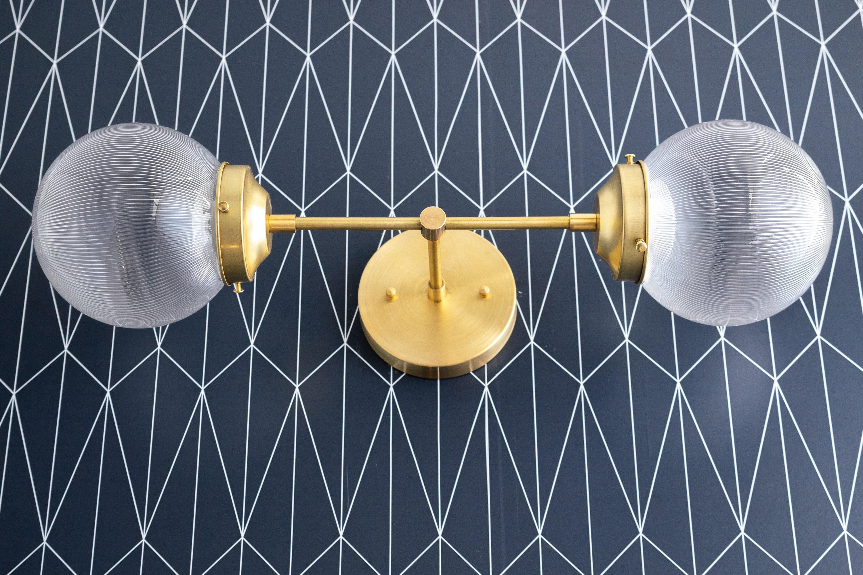 Lumio Globe Versatile Vanity Sconce - Dimmable Light for Bathroom and Hallway Use K1549