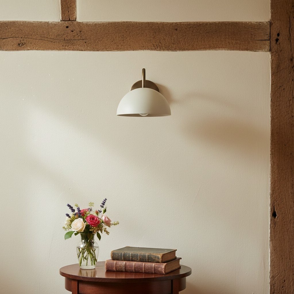 Curva Curved Dome Shade Wall Sconce – Mid-Century Modern Versatile Indoor Lighting K1542