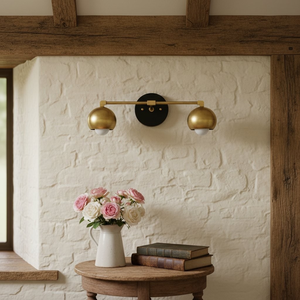 Metio Dome Decorative Vanity Light - Classic Orb Shade Bathroom Wall Lamp K1451