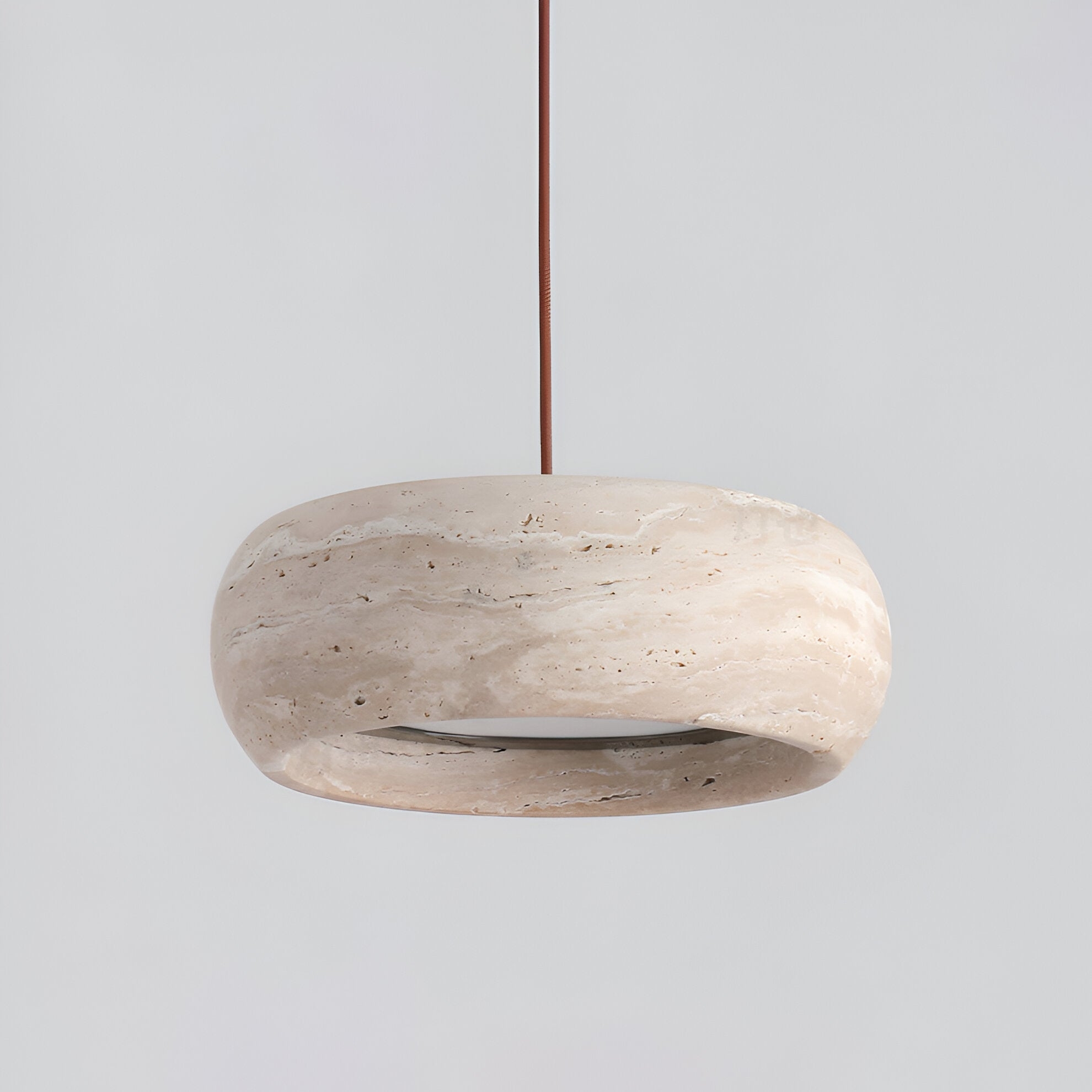 Wabi Sabi Style Travertine Stone Pendant Light D934