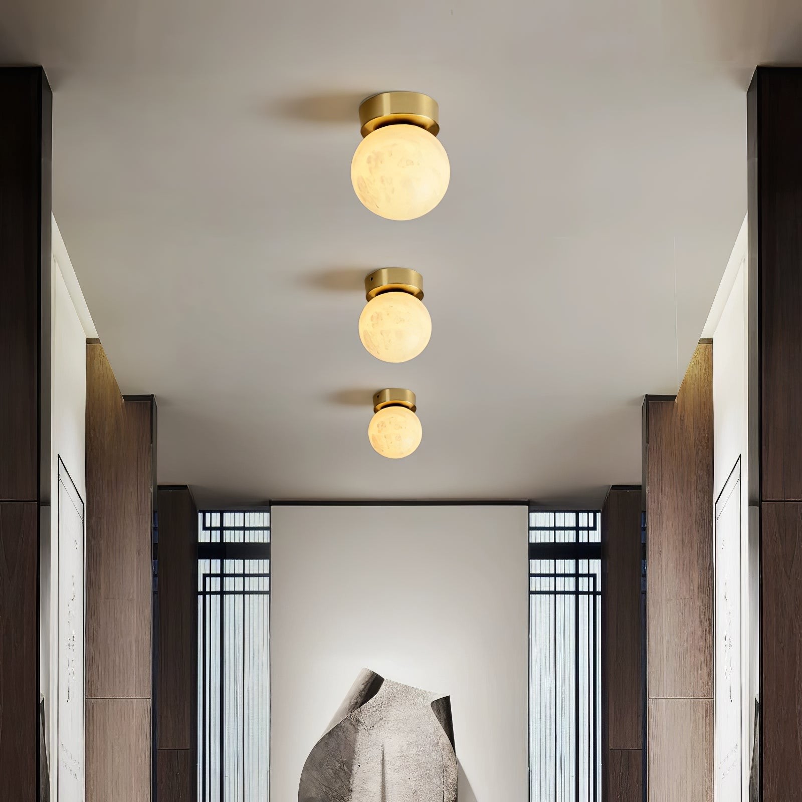 Moon Alabaster Ceiling Lamp K528