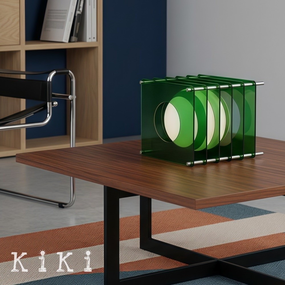 Afterglow Geometric Cube Sphere Table Lamp - Modern Acrylic Accent Light for Bedroom Decor K2078